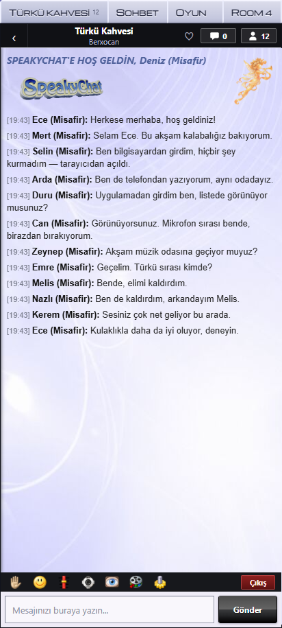 SpeakyChat telefon uygulaması